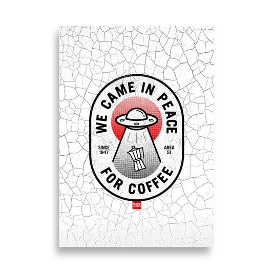 Alien Coffee Poster (Light)