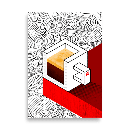 Coffee isometric Poster (Light)