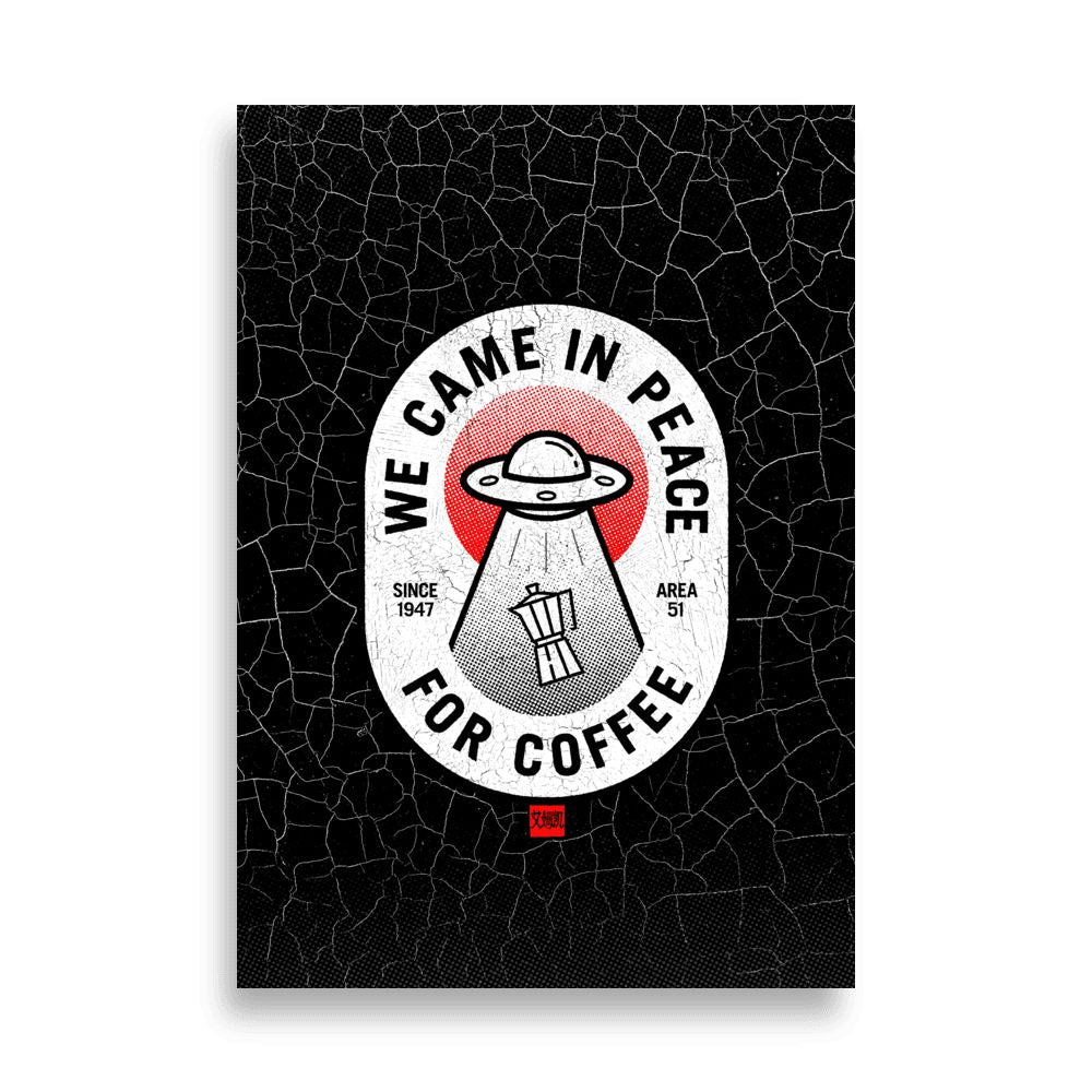 Alien Coffee Poster (Dark)