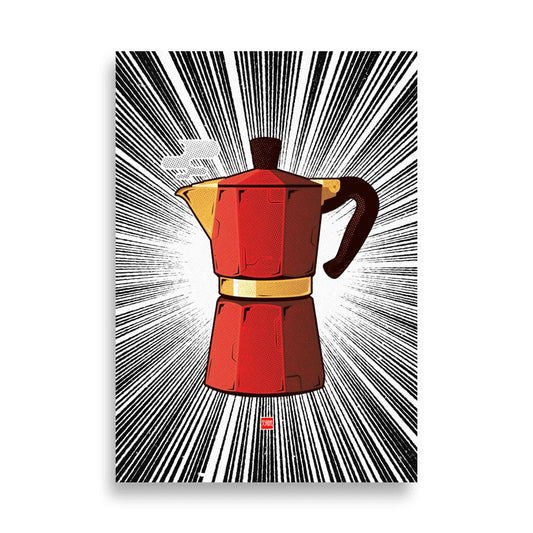 Iron Moka Pot Poster