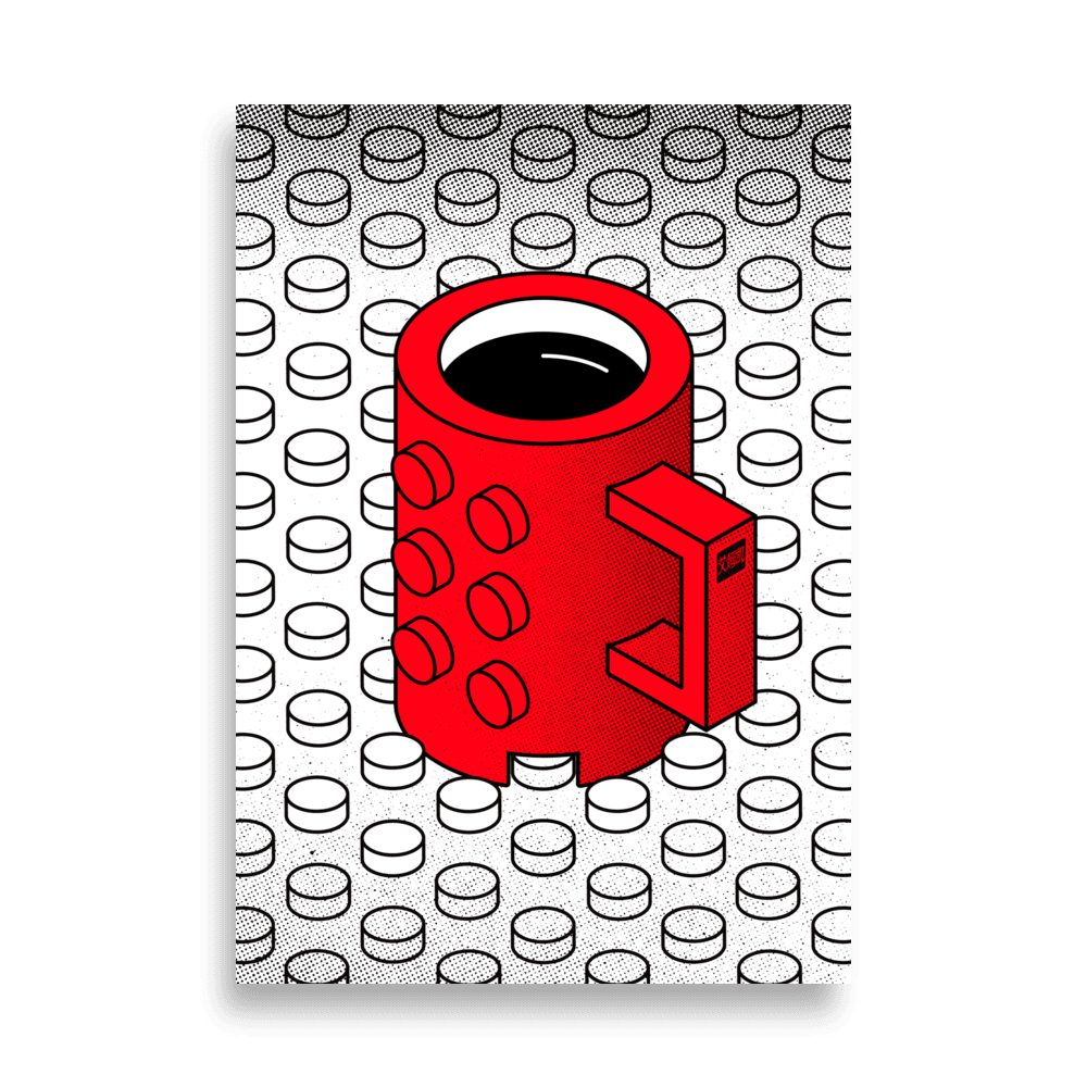 Brick Coffee Poster