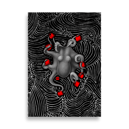 Octoffee Poster (Dark)