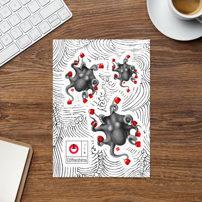 Octoffee Sticker sheet