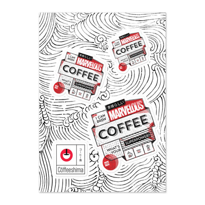 Marvelous Coffee Sticker sheet