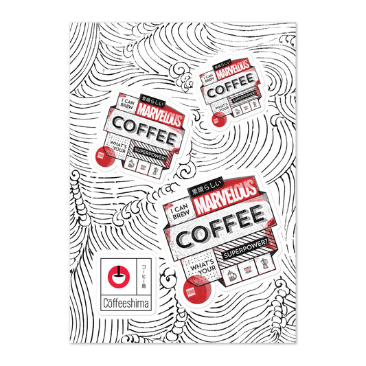 Marvelous Coffee Sticker sheet