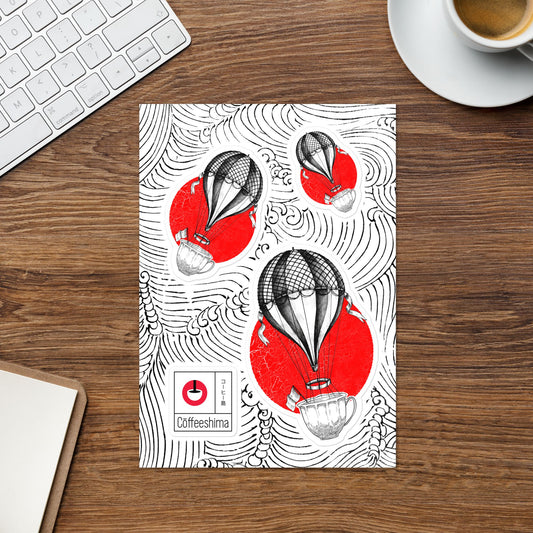 Coffee Travels Sticker sheet