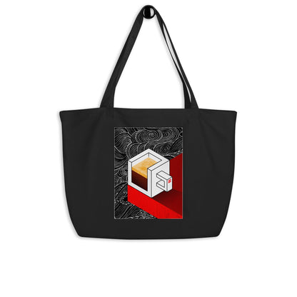 Coffee isometric Tote Bag (Dark)