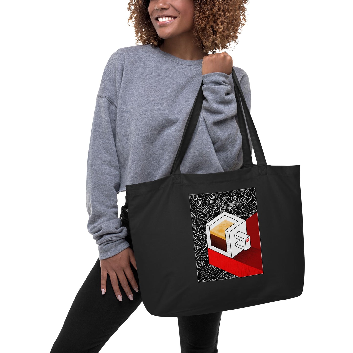 Coffee isometric Tote Bag (Dark)