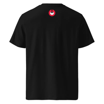 Coffee Red Weave Stamp T-Shirt (Dark)