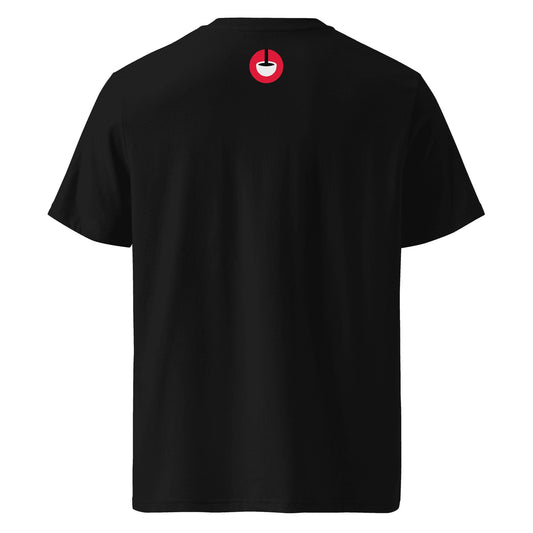 Coffee Red Weave Stamp T-Shirt (Dark)