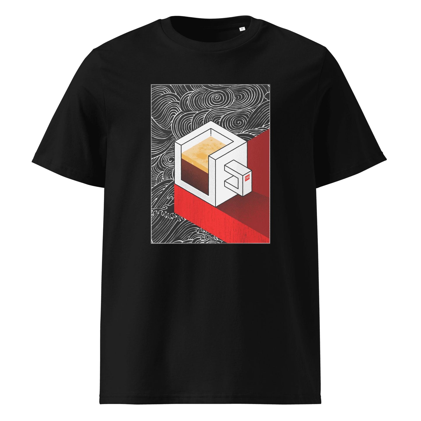 Coffee isometric T-shirt (Dark)