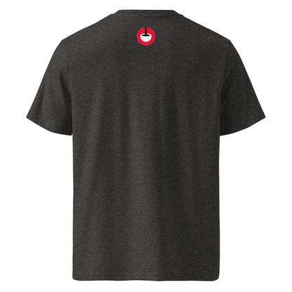 Coffee Red Weave Stamp T-Shirt (Dark)