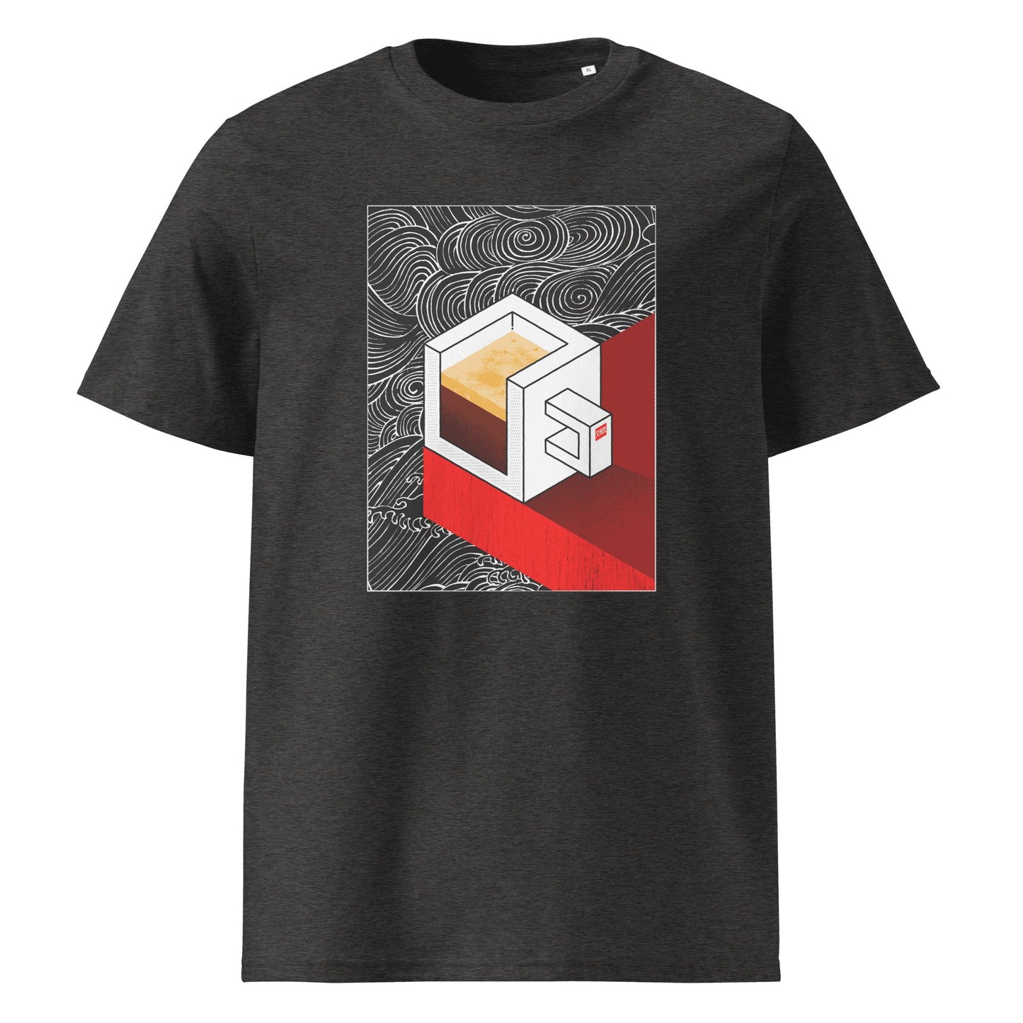 Coffee isometric T-shirt (Dark)